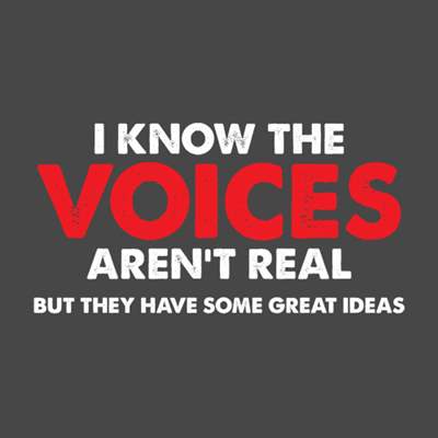 I have more conversations in my head than I do in the real world.